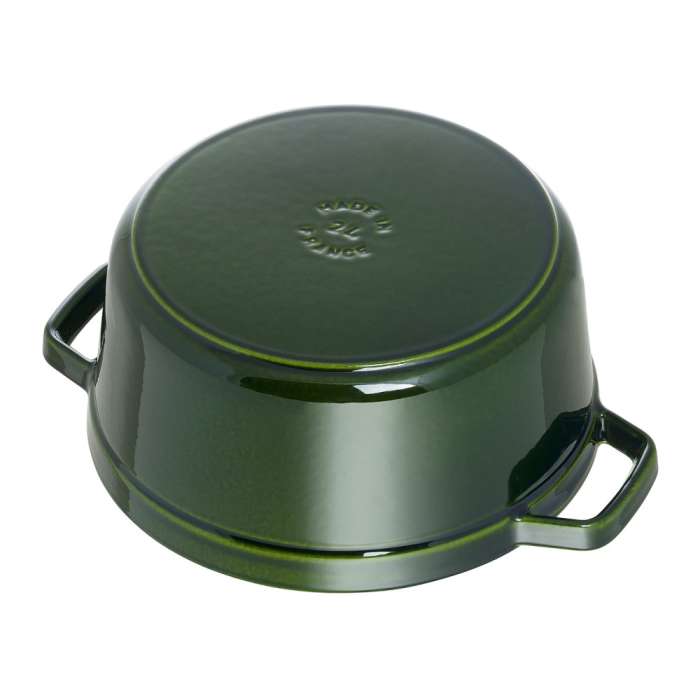 Кокот круглый, 20 см, 2,2 л, зеленый базилик STAUB 1102085
