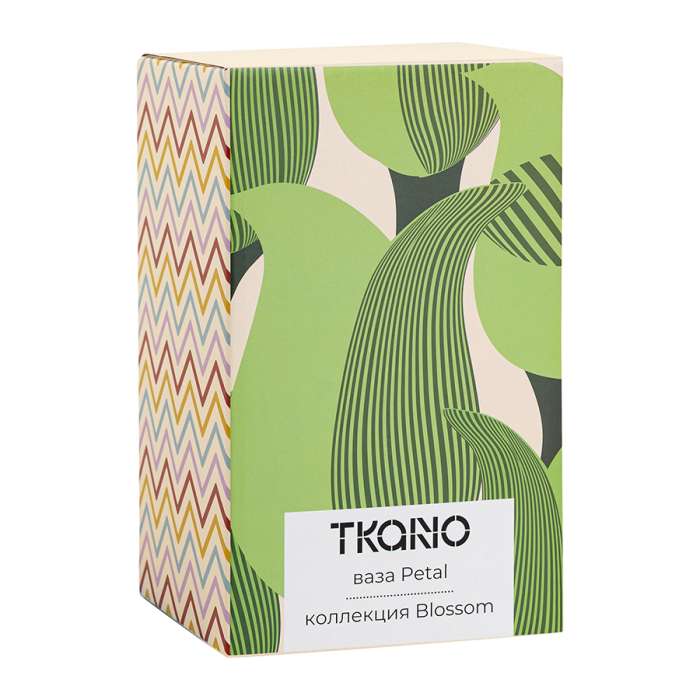 Ваза petal зеленого цвета из коллекции blossom, 22 см Tkano TK26-DEC-VA0001