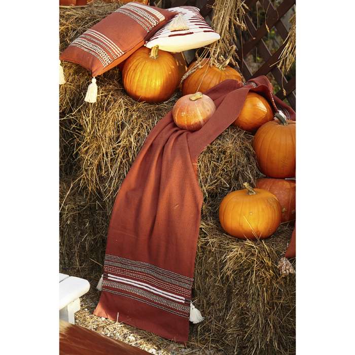 Дорожка на стол с вышивкой braids из коллекции ethnic, 45х150 см Tkano TK23-TR0002