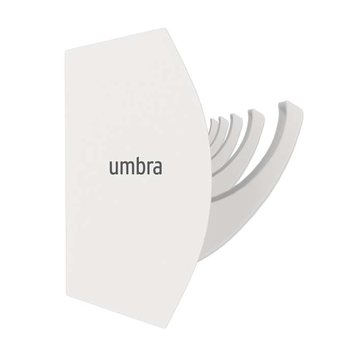 Вешалка настенная flip, 50,8 см, белая/белая, 5 крючков UMBRA 318850-1338