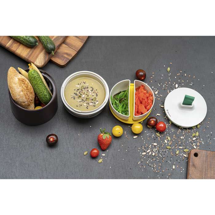 Ланч-бокс meals, 800 мл, темно-сливовый/светло-серый Smart Solutions SS-TR-ABS-PL-800