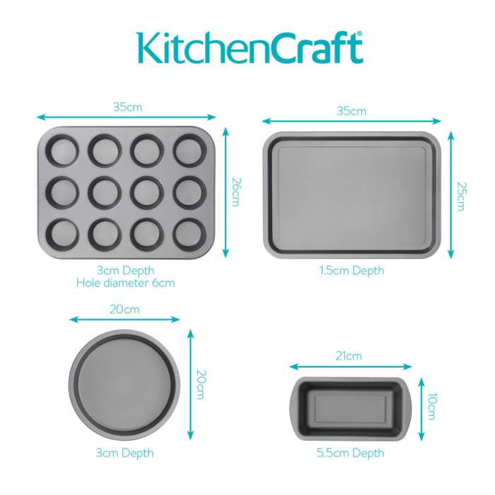 Набор из 4 форм для выпекания KITCHEN CRAFT KCBAKESET4PC