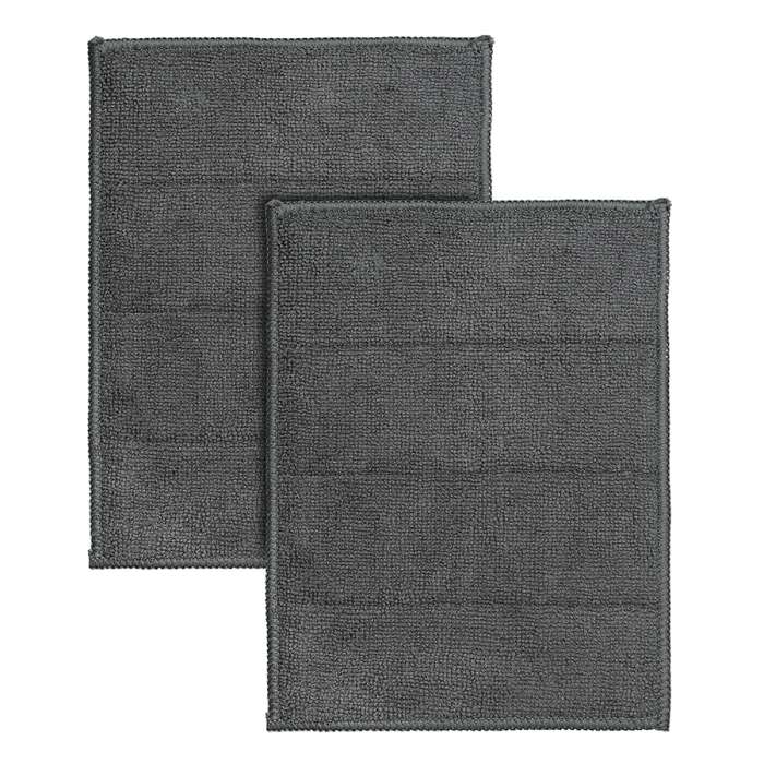 Набор салфеток-губок двухсторонних из микрофибры Cozy Clean, темно-серые, 2 шт. SMART SOLUTIONS SS0000121