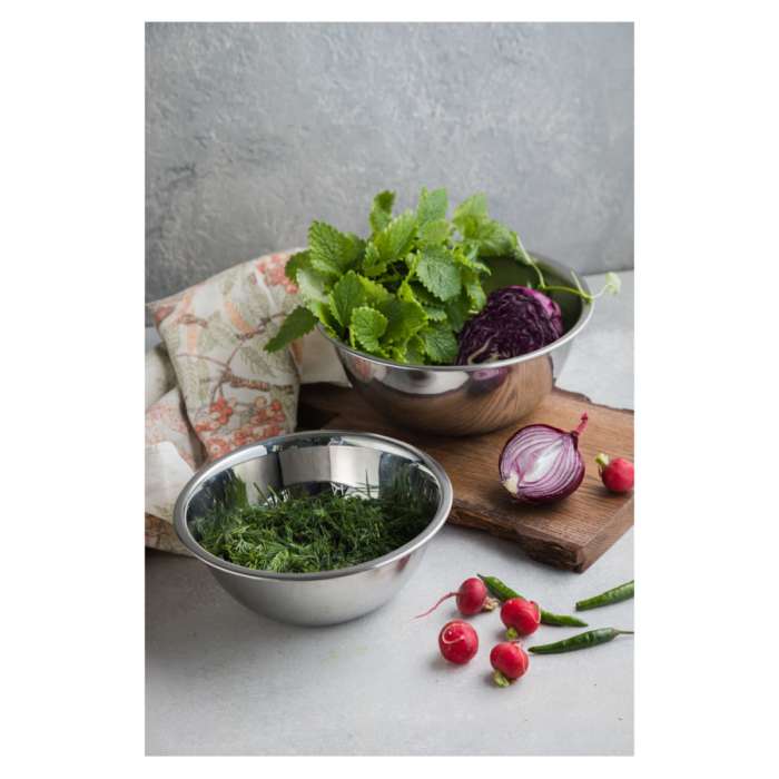 Миска для смешивания Weis 2 л, d22 см, сталь нержавеющая W-25222