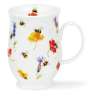 Кружка Dunoon Цветы и пчелы Саффолк 310 мл, фарфор костяной