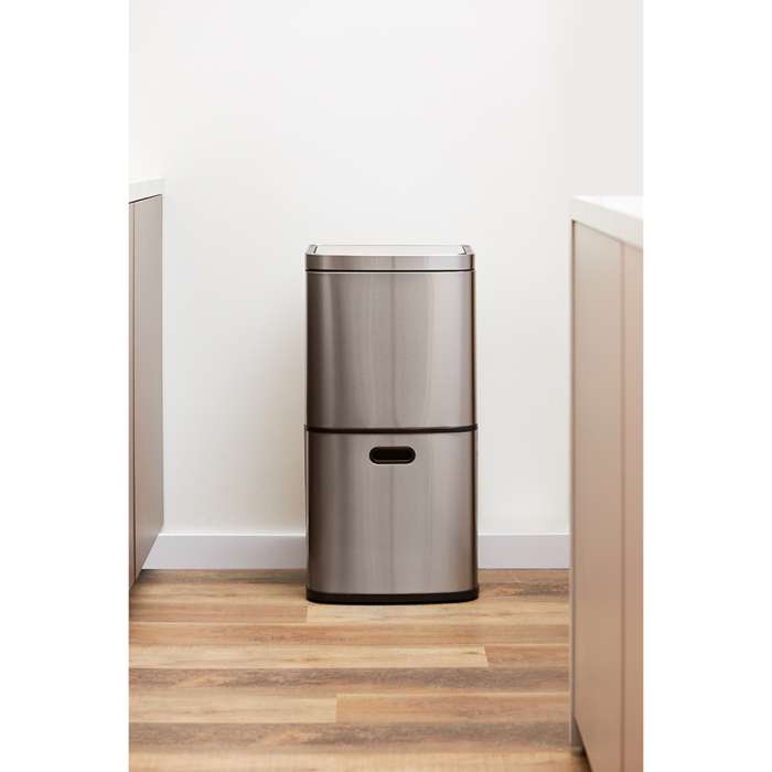 Контейнер мусорный с 2-мя отделениями smart bin, сенсорный, 60 л Smart Solutions SS0000250