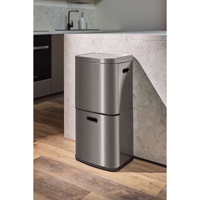 Контейнер мусорный с 2-мя отделениями smart bin, сенсорный, 60 л Smart Solutions SS0000250