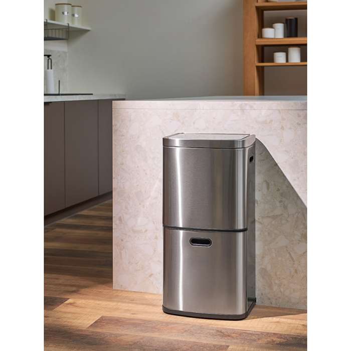 Контейнер мусорный с 2-мя отделениями smart bin, сенсорный, 60 л Smart Solutions SS0000250