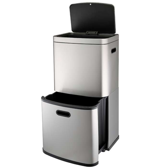 Контейнер мусорный с 2-мя отделениями smart bin, сенсорный, 60 л Smart Solutions SS0000250