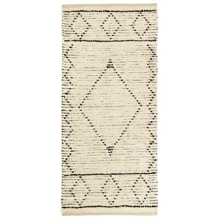 Ковер из переработанного хлопка dispur из коллекции ethnic, 70x160см Tkano TK23-DR0030