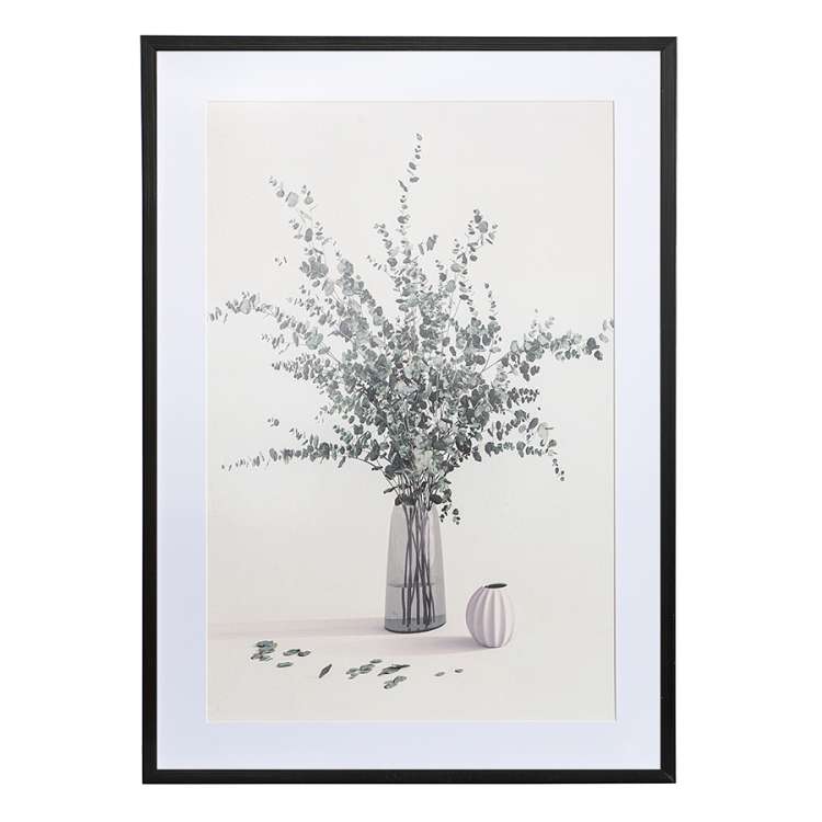 Панно декоративное plant с черной рамой, 50х70 см Bergenson Bjorn BB0000986