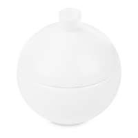 Сахарница Decor de table Плиссе 230 мл, d10хh11 см, фарфор костяной, п/к