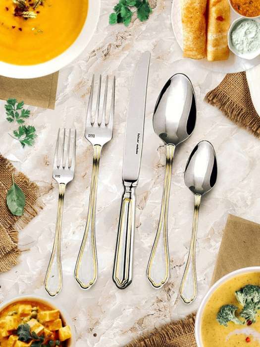 Набор столовых приборов FLORENCE GOLD 18 шт HISAR H52432