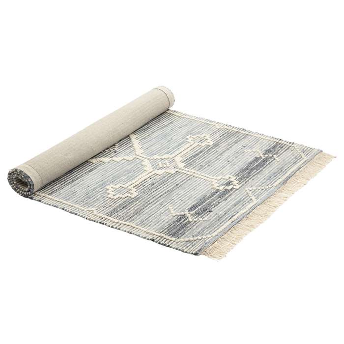 Ковер из шерсти и денима jammu из коллекции ethnic, 120х180см Tkano TK23-DR0035