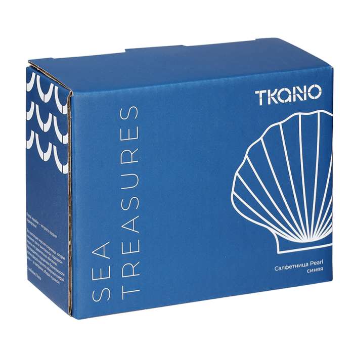 Салфетница pearl синего цвета из коллекции sea treasures Tkano TK25-TW_NAP0001