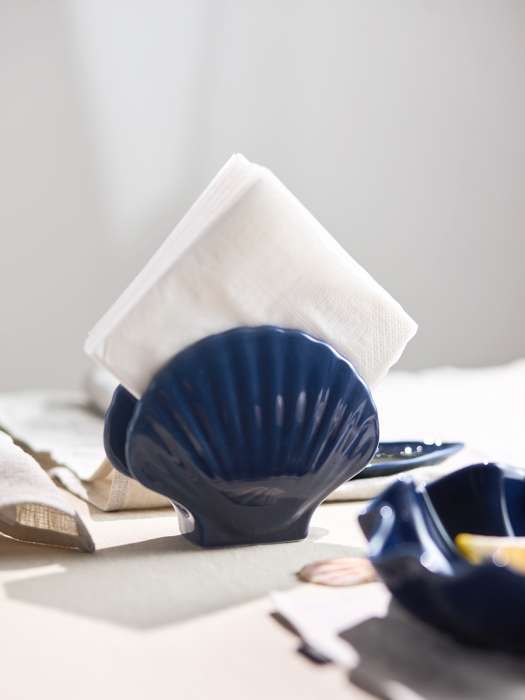 Салфетница pearl синего цвета из коллекции sea treasures Tkano TK25-TW_NAP0001