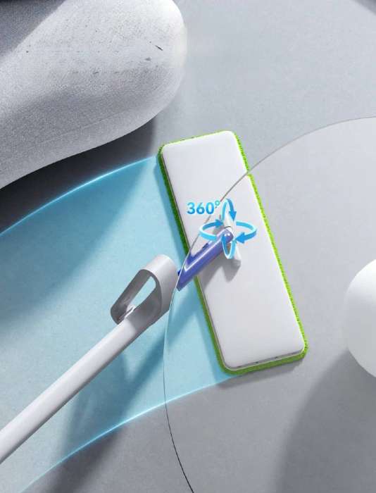 Швабра с вертикальным отжимом на ручке ROOMBROOM RB2178