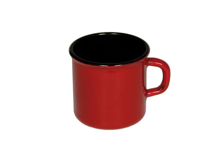 Кружка цилиндрическая 8 см, 0.375 л красный ROT RIESS 0221-096 rot