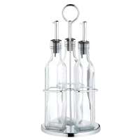 Набор из 3 стеклянных бутылок для масла и уксуса World of Flavours 270мл Kitchen Craft ICGLSALSET