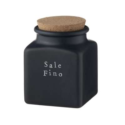 Ёмкость для соли с крышкой Nero Easy 14.5 см Nuova Cer 9064/4-EAB