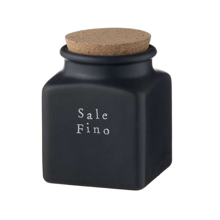 Ёмкость для соли с крышкой Nero Easy 14.5 см Nuova Cer 9064/4-EAB