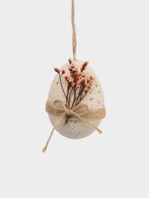 Подвеска, пасхальное яйцо, 9 см, пластик, сиреневая, Веточки, Interior Easter ANNA LAFARG ANLAF-LW2301