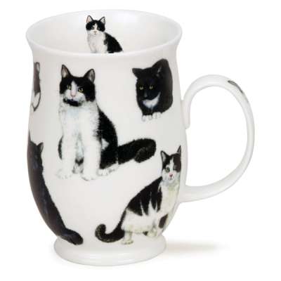 Кружка Dunoon Черно-белые котики.Саффолк 310мл