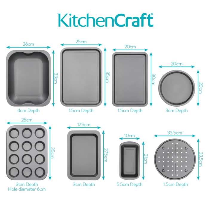 Набор из 8 форм для выпекания KITCHEN CRAFT KCBAKESET8PC
