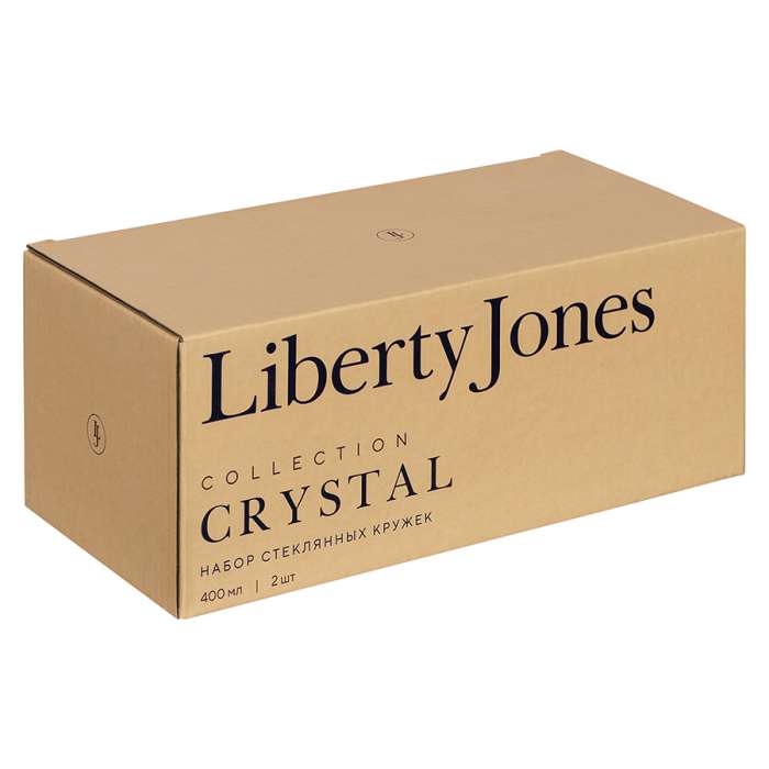 Набор стеклянных кружек crystal, 2 шт. Liberty Jones LJ0000126