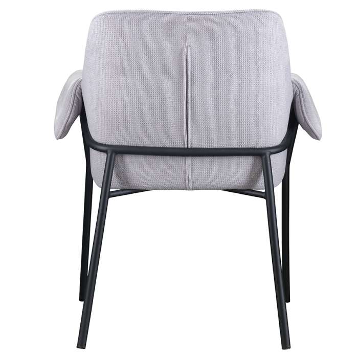 Стул aline, шенилл, светло-серый Bergenson Bjorn FH-ALN-ARMCH-PL-LGR