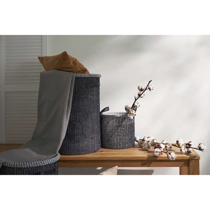 Корзина для хранения sustainable collection, D37х52 см, черная Bergenson Bjorn BB0000670