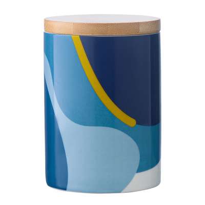 Банка для хранения синего цвета с авторским принтом из коллекции Freak Fruit, 275мл TKANO TK22-TW_JAR0010