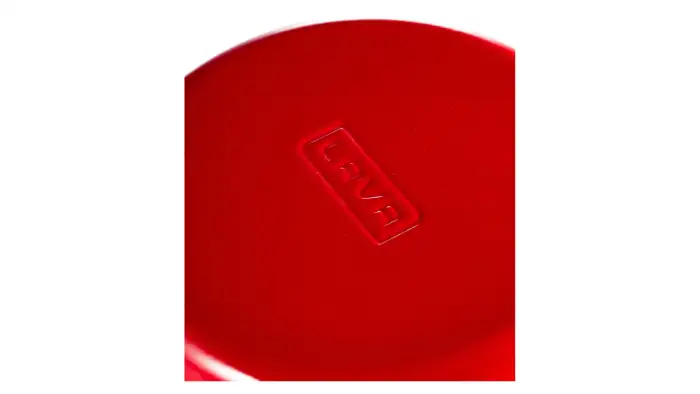 Сковорода с крышкой LAVA d28 см, 2,8 л, съемная деревянная ручка, чугун, красная LV Y TV 28 K3 NH Red