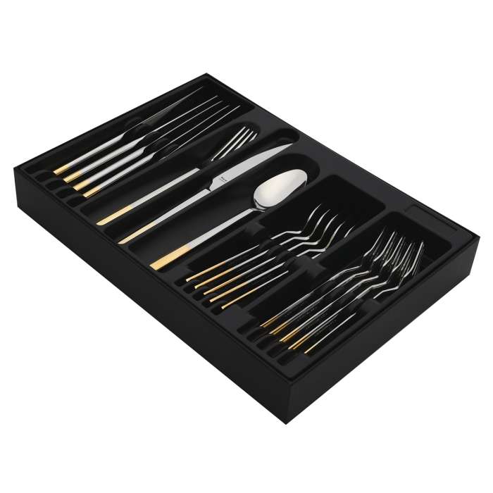 Набор столовых приборов MILANO GOLD 18 шт HISAR H55032