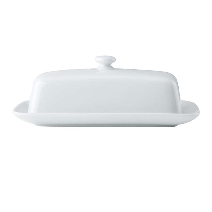 Масленка фарфоровая Mikasa Chalk 21 см белая Kitchen Craft MKCHBUTTER