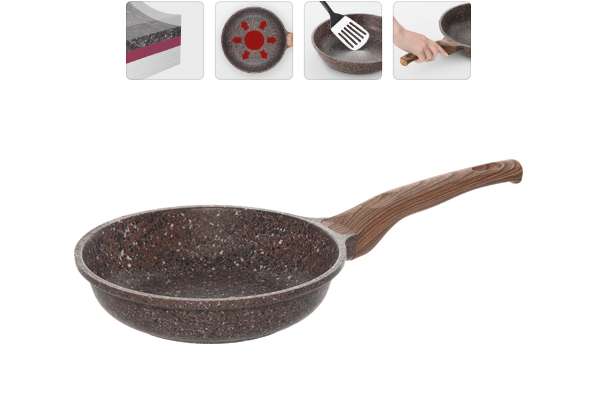 Сковорода с антипригарным покрытием, 20 см, NADOBA GRETA  728619