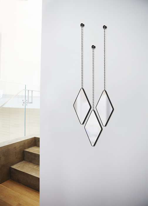 Набор зеркал dima, черный, 3 шт. UMBRA 358777-040