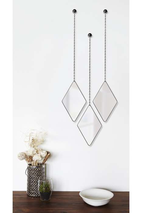 Набор зеркал dima, черный, 3 шт. UMBRA 358777-040