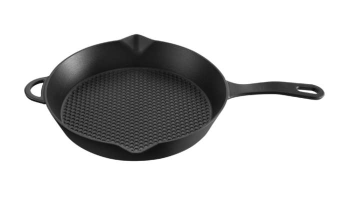 Сковорода Elegance d28 см, чугун, черная VOEUX VOX-8683642549155