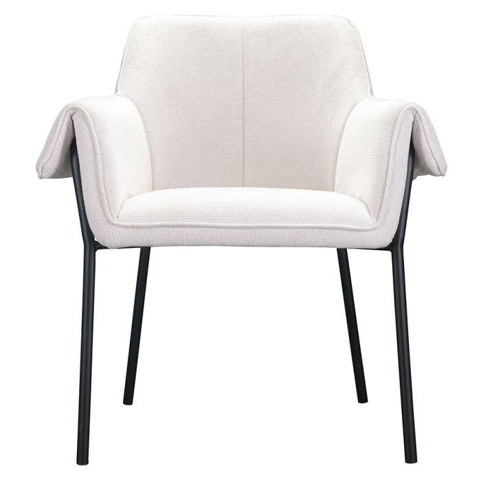 Стул aline, шенилл, молочный Bergenson Bjorn FH-ALN-ARMCH-PL-BG