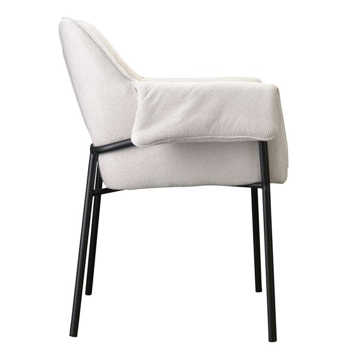 Стул aline, шенилл, молочный Bergenson Bjorn FH-ALN-ARMCH-PL-BG