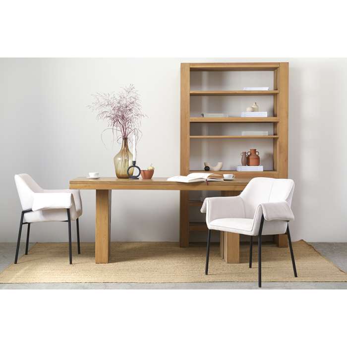 Стул aline, шенилл, молочный Bergenson Bjorn FH-ALN-ARMCH-PL-BG