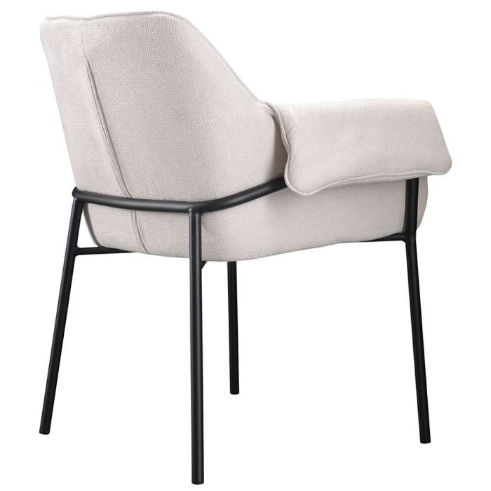 Стул aline, шенилл, молочный Bergenson Bjorn FH-ALN-ARMCH-PL-BG