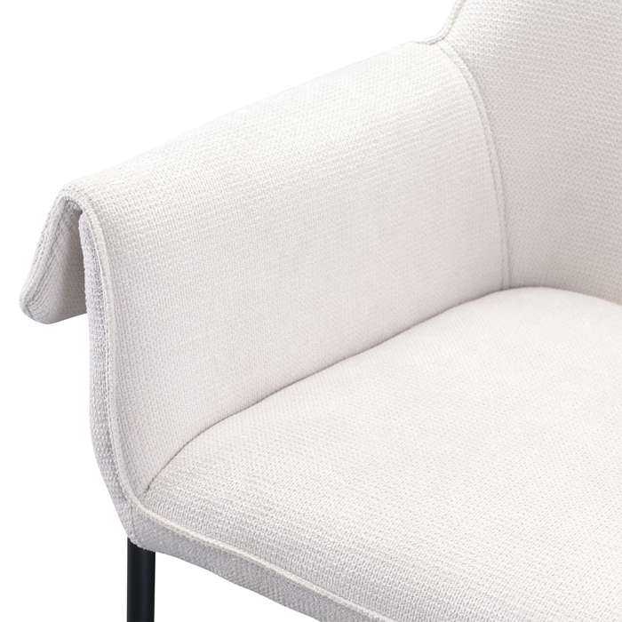 Стул aline, шенилл, молочный Bergenson Bjorn FH-ALN-ARMCH-PL-BG