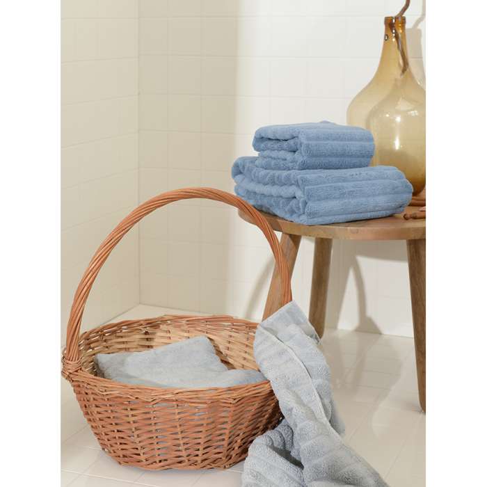 Полотенце для рук Waves джинсово-синего цвета из коллекции Essential, 50х90 см TKANO TK21-HT0005