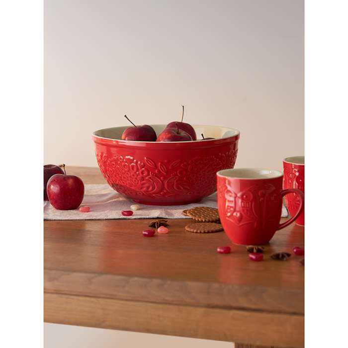 Миска для смешивания birds of paradise, 4,2 л, красная Liberty Jones LJ0000210