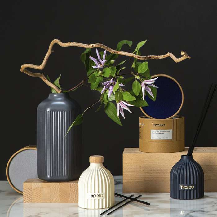 Диффузор ароматический italian cypress из коллекции edge, 200 мл, бежевый Tkano TK23-DIF0013