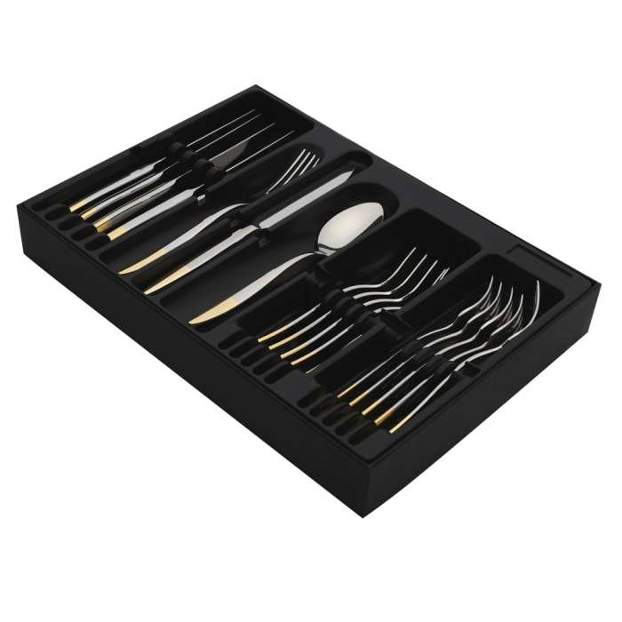 Набор столовых приборов MERCURY GOLD 18 шт HISAR H55332