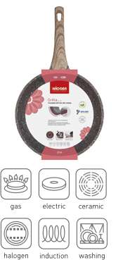 Сковорода-гриль с антипригарным покрытием, 28х28 см, NADOBA GRETA  728620