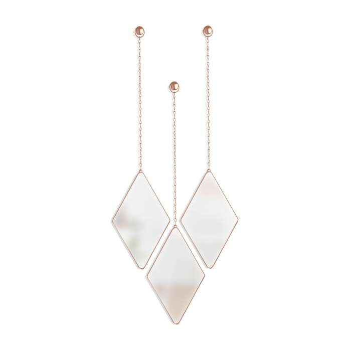 Набор зеркал dima, медь, 3 шт. UMBRA 358777-880